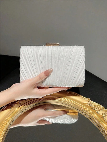 White Elegant Evening Bag Clutch