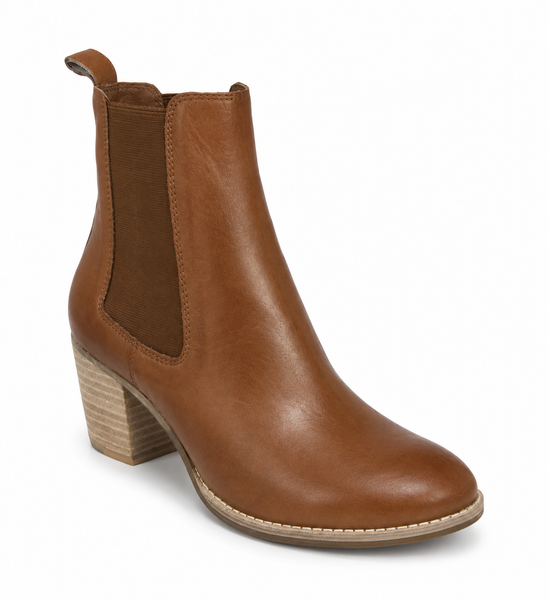 Django & Juliette Beemo 2 Colours Leather Boot ~ Cognac ~ Black