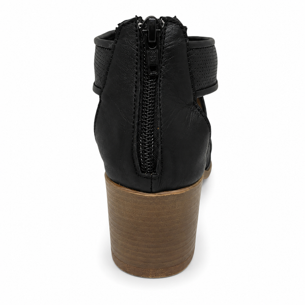 Bueno Cedric  Leather Heel 4 Colours ~ Navy ~ Black ~ Beige ~ Tan
