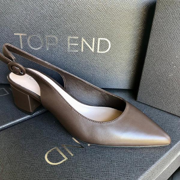 Top End Abigale 6 Colours ~ Pale Gold ~ Black ~ Tan ~ Silver Metallic ~ Navy Suede ~ Nude ~ Chocolate ~ White