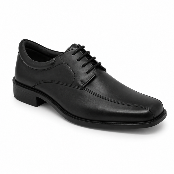 Slatters Hampton Black Leather Shoe