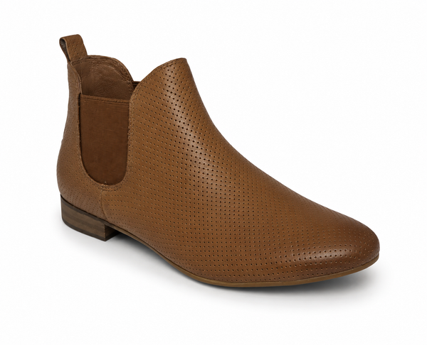 Django & Juliette Global Leather Ankle Boot ~ 4 Colours ~ Black ~ Grey ~ Cognac ~ Red