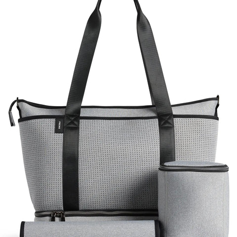 Prene Bag Saturday ~ Black ~ Grey Marle