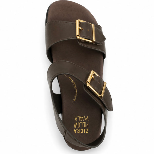 Ziera Hastice 5 Colours ~ Black ~ Tan ~ Latte ~ Navy ~ Chocolate Brown ~ Leather Sandal