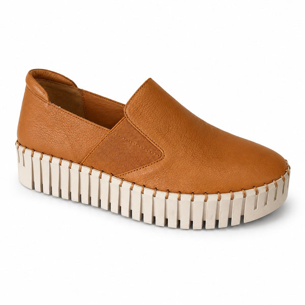 Django & Juliette Becca ~ 6 Colours ~ Tan/Oat Sole ~Silver ~ White ~ Black ~ Almond ~ Black/Black Sole Leather Slip on