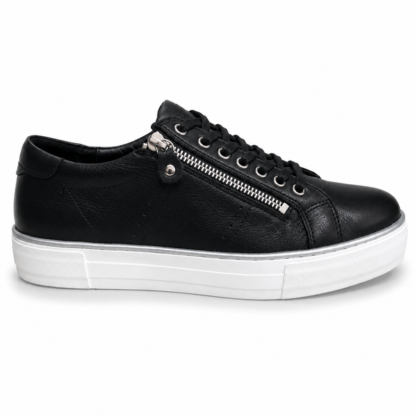 Django & Juliette Froggy ~ Navy ~ White ~ Vanilla ~ Black/White Sole ~ All Black ~ Leather
