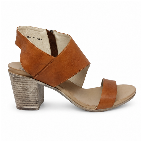 EOS Stari W Tan Leather Heel