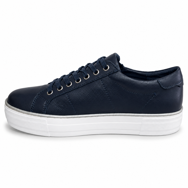 Django & Juliette Froggy ~ Navy ~ White ~ Vanilla ~ Black/White Sole ~ All Black ~ Leather