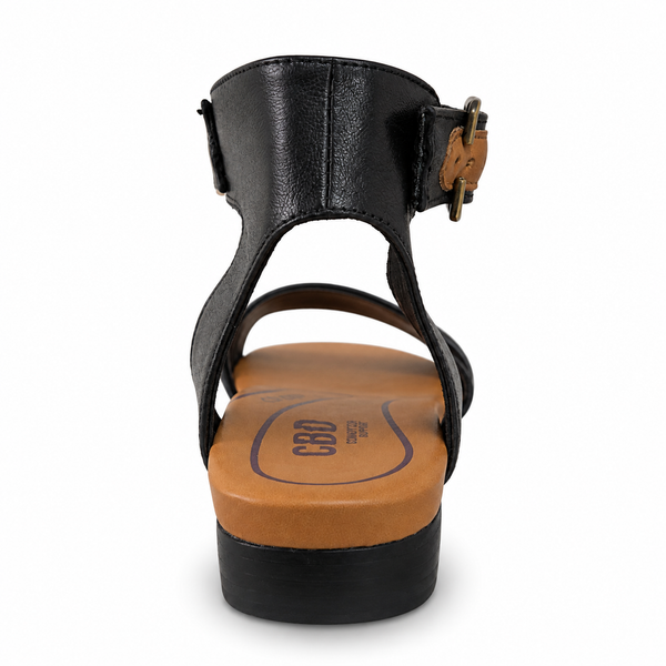 CBD Frazer 2 Colours ~ Black ~ Tan ~ Leather Sandal