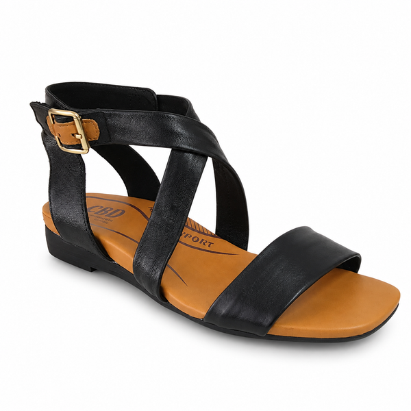 CBD Frazer 2 Colours ~ Black ~ Tan ~ Leather Sandal