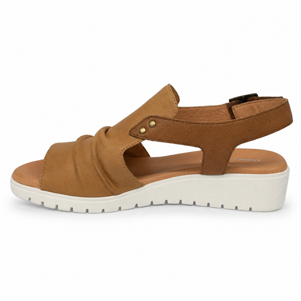 Django & Juliette Madis 2 Colours Leather Sandal ~ Tan ~ Black