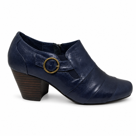 Miss M Darnelle ~ Red ~ Navy ~ Leather boot SALE LAST PAIRS