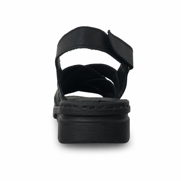 Cabello CP825-55 Black Leather Sandal