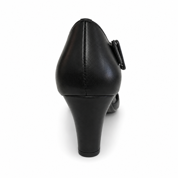Django & Juliette Trinities Leather Heel 3 Colours ~ White ~ Black ~ Nude