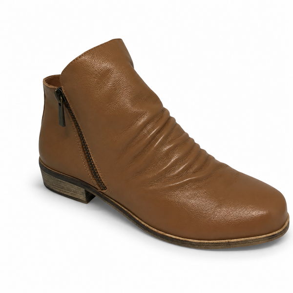Django & Juliette Split Twin Zip Leather Boot ~ Mocca ~ Navy ~ Tan ~ Black ~ New Cognac