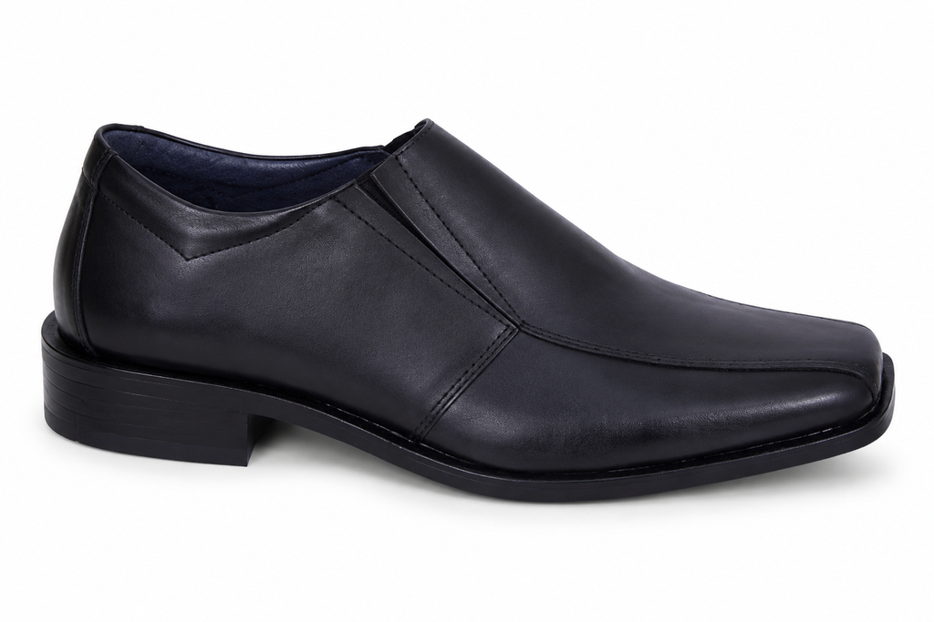 Slatters Hugh Black Leather Shoe