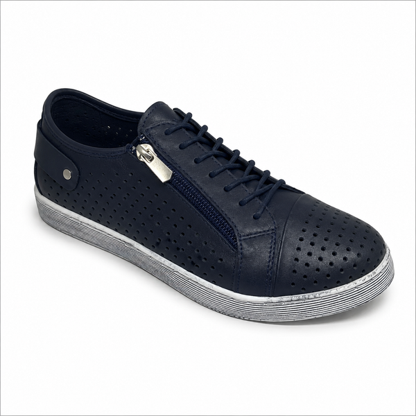 Cabello EG17 Leather Sneaker - BEST SELLER ~ Black ~ Tan ~ Taupe ~ Peach ~ Grey ~ White ~ Navy