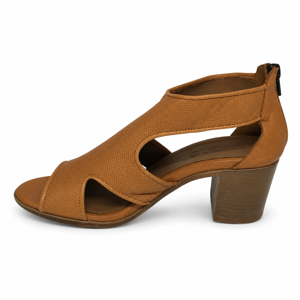 Bueno Cedric  Leather Heel 4 Colours ~ Navy ~ Black ~ Beige ~ Tan