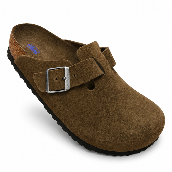 Birkenstock Boston Carafe Tonal Soft Footbed Suede Upper
