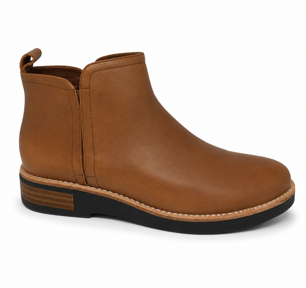 Django & Juliette Robbin Leather Boot ~ Tan ~ Black
