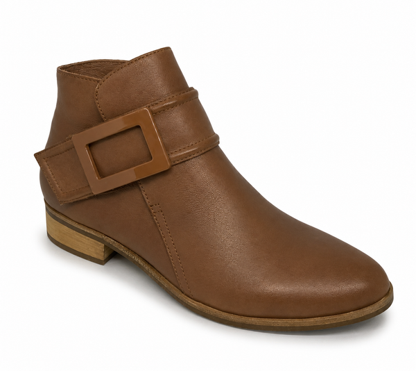 Django & Juliette Inquest Leather Boot ~ Cognac ~ Black