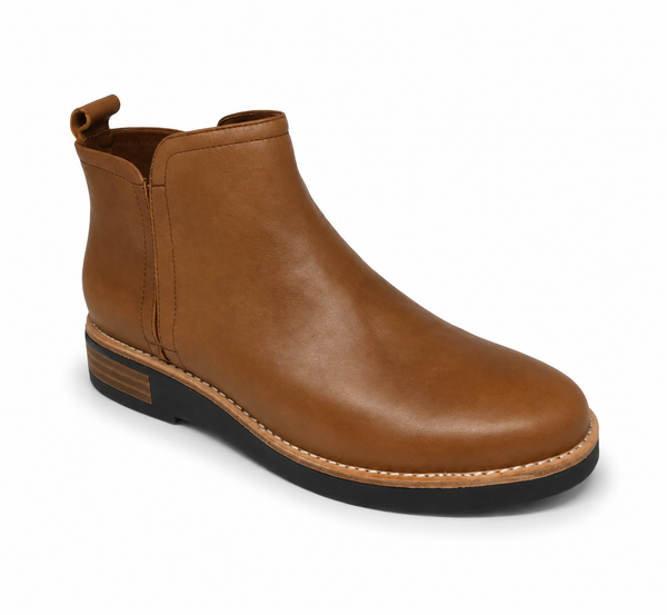 Django & Juliette Robbin Leather Boot ~ Tan ~ Black