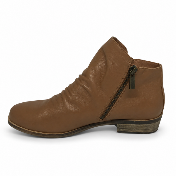 Django & Juliette Split Twin Zip Leather Boot ~ Mocca ~ Navy ~ Tan ~ Black ~ New Cognac