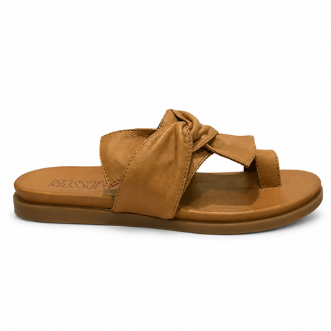 Rilassare Brie ~ Tan ~ Leather Slide