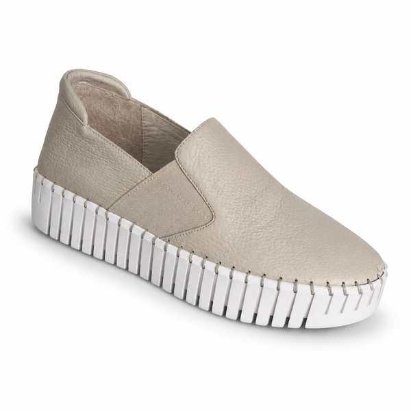 Django & Juliette Becca ~ 6 Colours ~ Tan/Oat Sole ~Silver ~ White ~ Black ~ Almond ~ Black/Black Sole Leather Slip on
