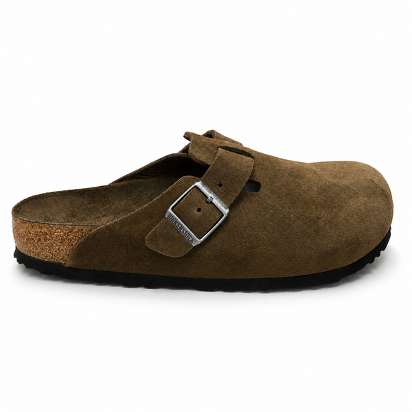 Birkenstock Boston Carafe Tonal Soft Footbed Suede Upper