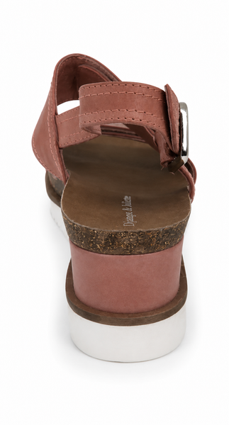 Django & Juliette Burt Leather Wedge Heel 5 Colours ~ Coral ~ Blue ~ Cafe ~ Black ~ Tan