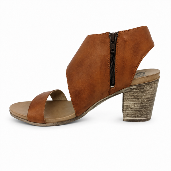 EOS Stari W Tan Leather Heel