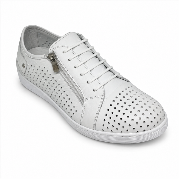 Cabello EG17 Leather Sneaker - BEST SELLER ~ Black ~ Tan ~ Taupe ~ Peach ~ Grey ~ White ~ Navy