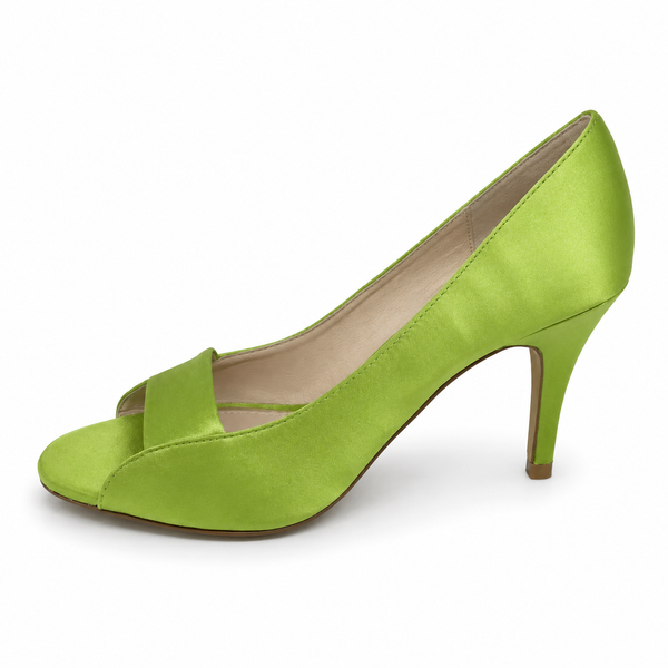 Lily Rose Gidget Heel 2 Colours ~ Green ~ Patent Leather