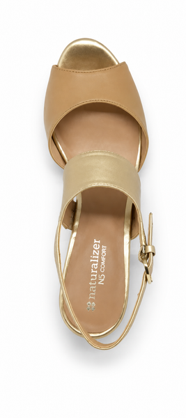 Naturalizer Nebula 2 Colours ~ Gold ~ Black ~ Leather Heel