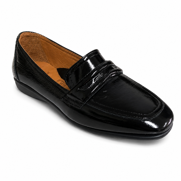 Sala Samantha Black Patent Penny Loafer