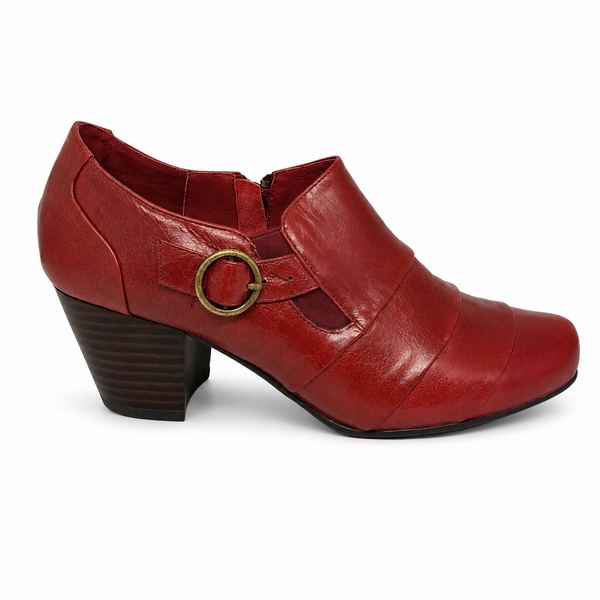 Miss M Darnelle ~ Red ~ Navy ~ Leather boot SALE LAST PAIRS
