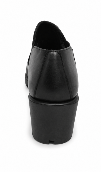 The Flexx Sluppiest ~ Black ~ Gunmetal ~ Leather Wedge