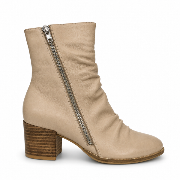 Django & Juliette Mannuel Tan ~ Cappuccino ~ Black ~ Leather Boot