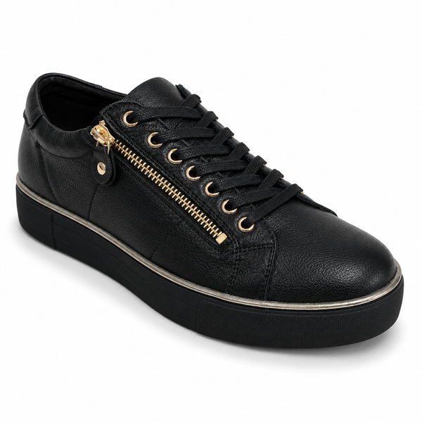 Django & Juliette Froggy ~ Navy ~ White ~ Vanilla ~ Black/White Sole ~ All Black ~ Leather