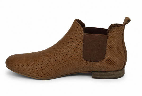 Django & Juliette Global Leather Ankle Boot ~ 4 Colours ~ Black ~ Grey ~ Cognac ~ Red
