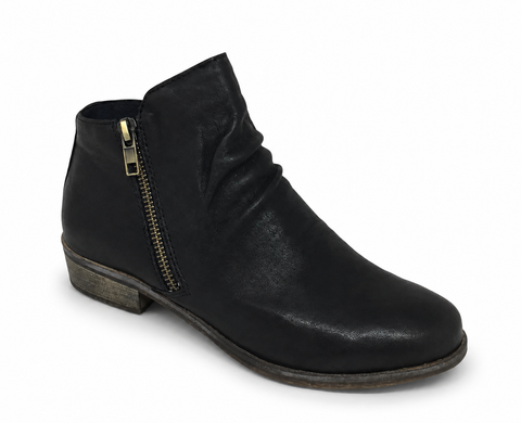 Django & Juliette Split Twin Zip Leather Boot ~ Mocca ~ Navy ~ Tan ~ Black ~ New Cognac