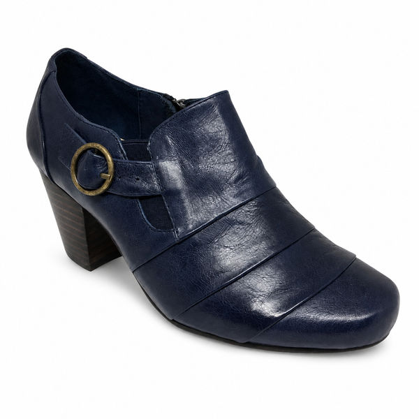 Miss M Darnelle ~ Red ~ Navy ~ Leather boot SALE LAST PAIRS