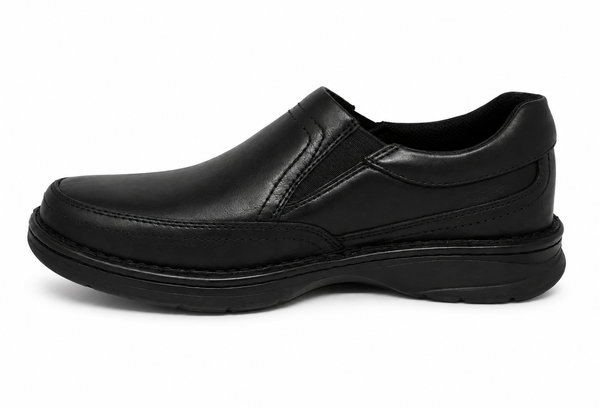 Slatters Accord Comfort Walker Black Leather