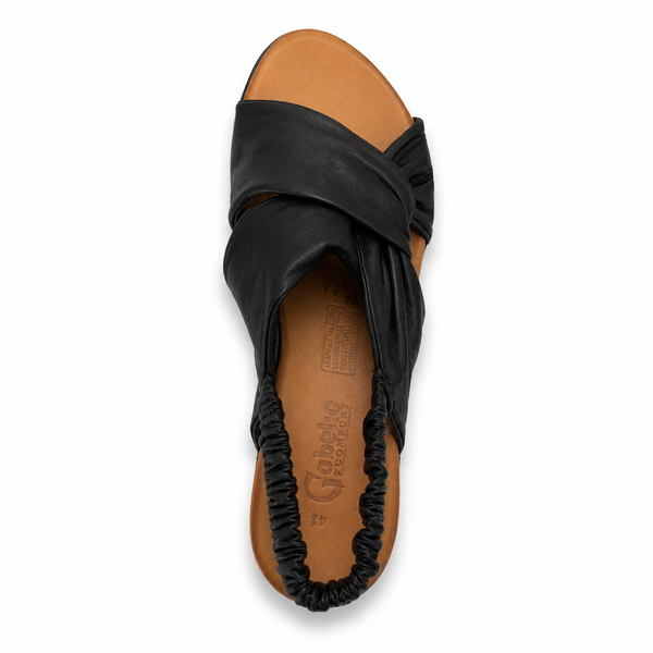 Cabello Yara 3 Colours ~ Black ~ Tan ~ Metallic Gold ~ Leather Sandal