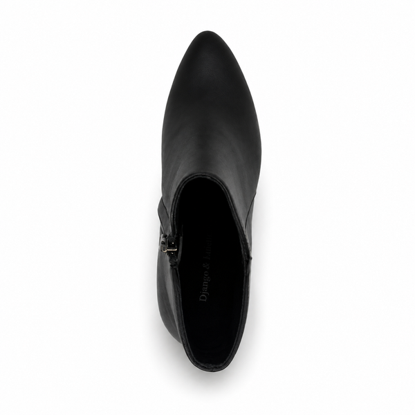 Django & Juliette Tomie Leather Boot ~ Black ~ Nude
