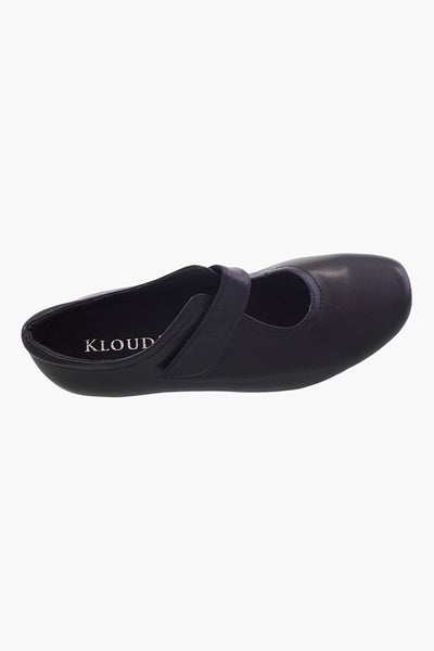 Klouds Deva Black Leather Heel
