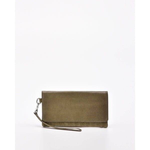 Gabee ~ Wodonga Soft Leather Fold Over Wallet With Wristlet