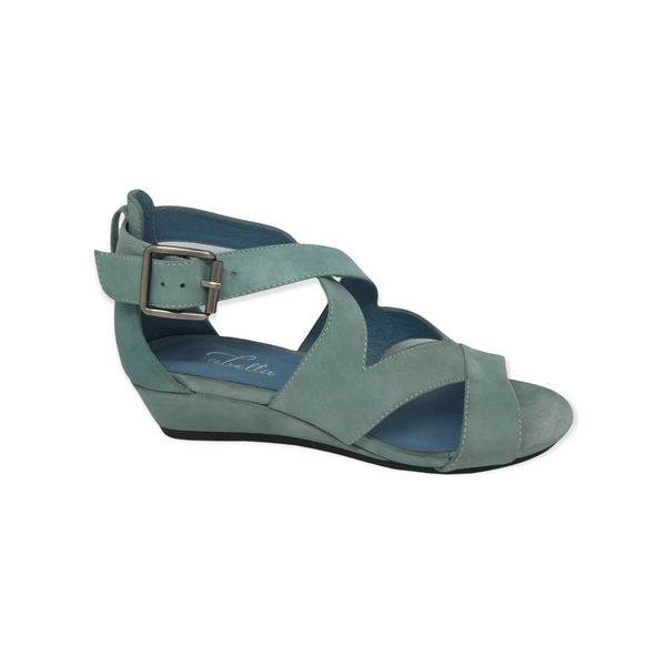 Isabella Panya ~ Light Grey ~ Black ~ Latte ~ Light Blue ~ Leather Wedge heel