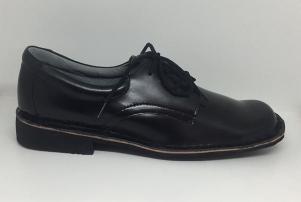 Harrison Indy II Junior Hi-Shine Black Leather School Shoe